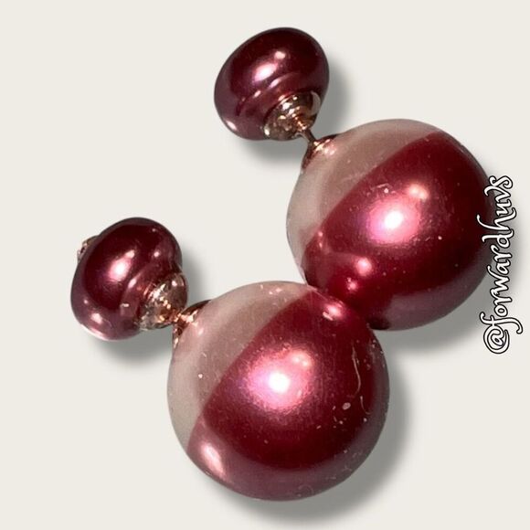 Bundle Sale 3 for $15 | Elegant Asymmetric Double Bead Earring Pair - Picture 6 of 10